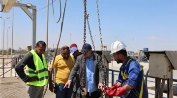 رئيس شركة الصرف الصحي بالإسكندرية يتفقد محطة معالجة العامرية