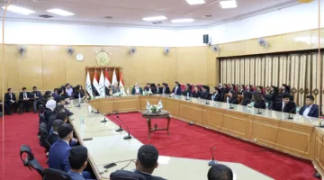 رئيس مجلس الدولة يستضيف مجموعة من طلاب كلية القانون في الأكاديمية العربية للعلوم والتكنولوجيا