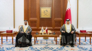 رئيس مجلس الشورى يلتقي برئيس البرلمان العربي مؤكدًا على ضرورة تنسيق الجهود بين البرلمانات العربية.