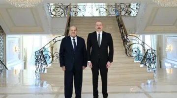 رئيس مجلس الشيوخ يجتمع مع رئيس أذربيجان في العاصمة باكو