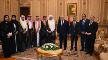 رئيس مجلس الشيوخ يستقبل نظيره السعودي والوفد المرافق له