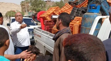 رئيس مدينة الغنايم بأسيوط يشرف على حملة واسعة لإزالة الإشغالات واستعادة النظام في الشوارع العامة