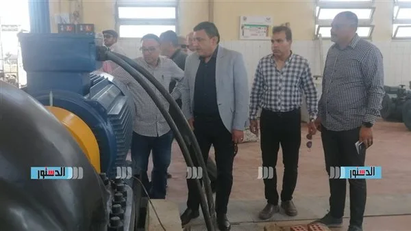 رئيس مدينة دمياط الجديدة يشرف على تحسين وزيادة كفاءة محطة مياه الشرب