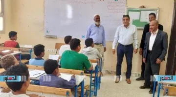 رئيس مدينة سيوة يطلع على لجان امتحانات النقل