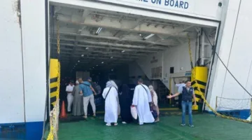 رحيل 400 حاج من حجاج البر عبر ميناء نويبع