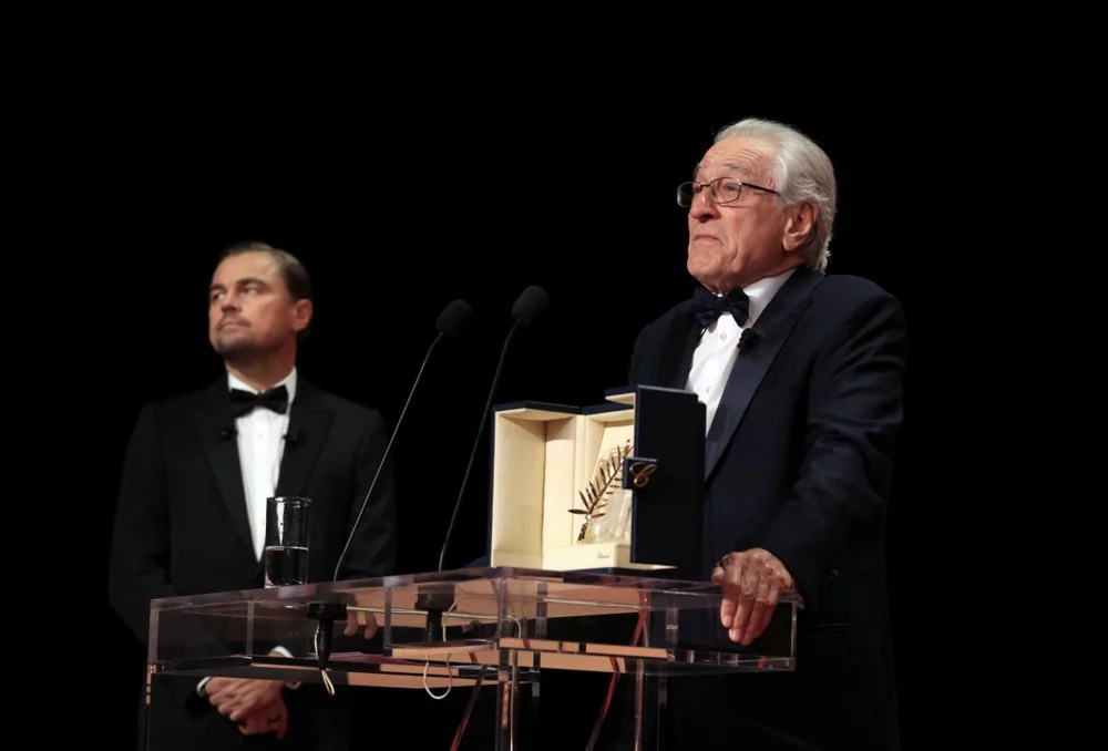 روبرت دي نيرو ينال جائزة السعفة الذهبية في مهرجان كان السينمائي