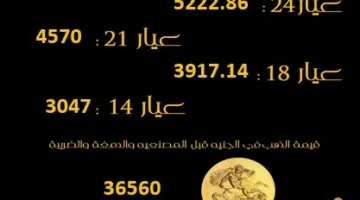 زيادة أسعار الذهب خلال جلسات التداول لليوم الاثنين 19 مايو 2025