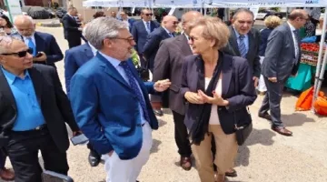 زيارة تفقدية لسفيرة الاتحاد الأوروبي إلى سوق المزارعين في محطة الرمل بالإسكندرية