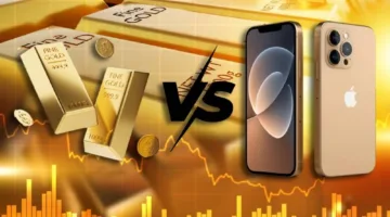 سعر أوقية الذهب وهاتف آيفون: هل يتنافس الهاتف الفاخر مع المعدن الثمين؟