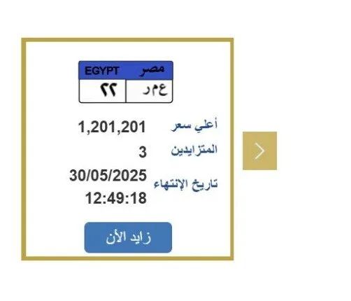 سعرها تجاوز المليون جنيه… الإقبال على لوحة سيارة فريدة | تعرف على الخطوات سعرها تجاوز المليون جنيه… الإقبال على لوحة سيارة فريدة | تعرف على الخطوات