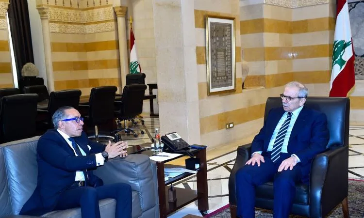 سفير مصر في لبنان يجتمع برئيس الجمهورية ورئيس الحكومة اللبنانية سفير مصر في لبنان يجتمع برئيس الجمهورية ورئيس الحكومة اللبنانية