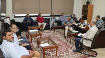 سكرتير عام مساعد بني سويف يبحث سُبل تعزيز الاستفادة من سوق ترعة البوصة