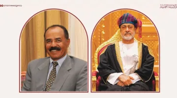 سلطان البلاد يبارك رئيس إريتريا