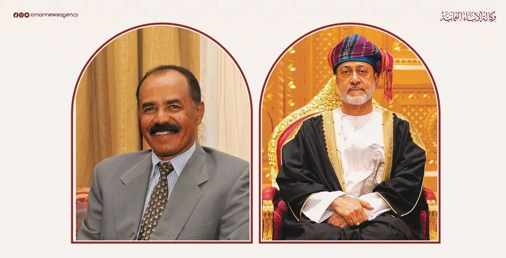 سلطان البلاد يبارك رئيس إريتريا سلطان البلاد يبارك رئيس إريتريا