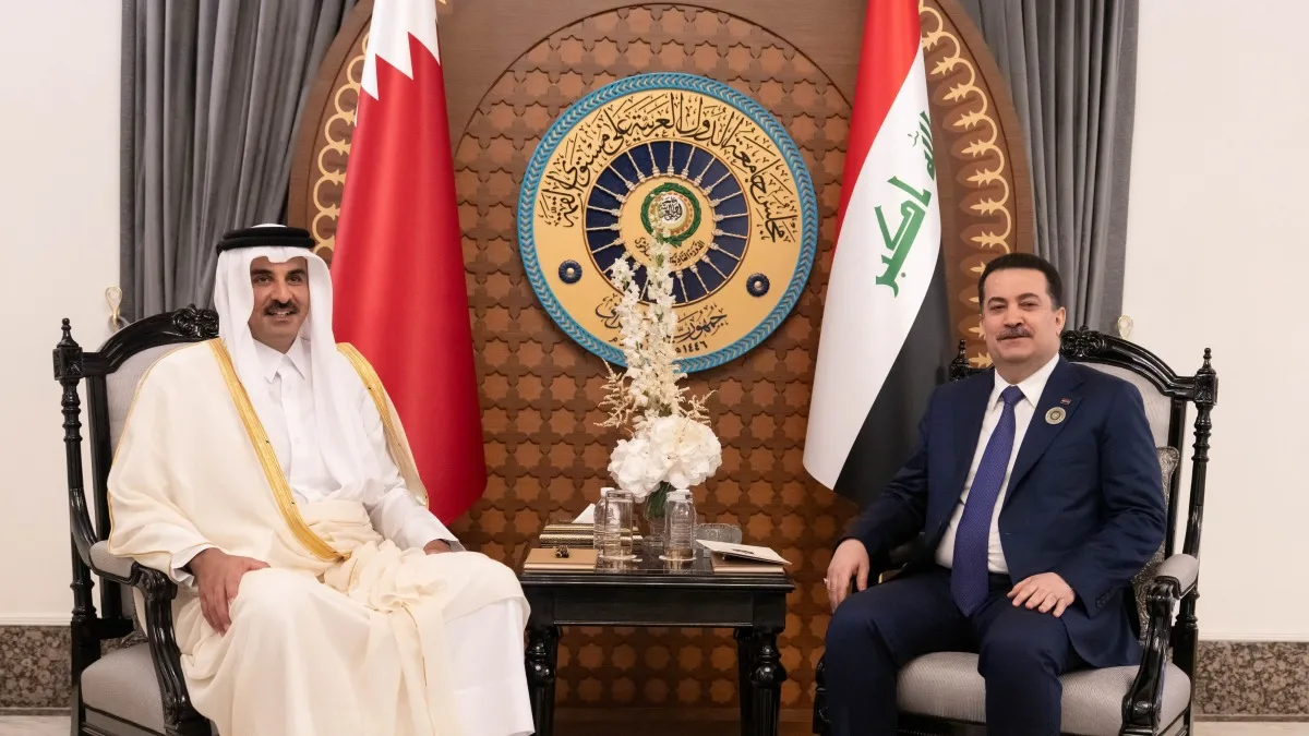 سمو الأمير يجتمع برئيس وزراء العراق سمو الأمير يجتمع برئيس وزراء العراق