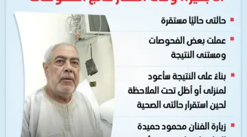 صبري عبدالمنعم لـ”الدستور”: حالتي الصحية جيدة.. وأنتظر نتائج التحاليل