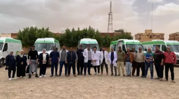 صحة مطروح: توقيع الكشف على 900 مواطن في القافلة الطبية المجانية لأهالي السلوم