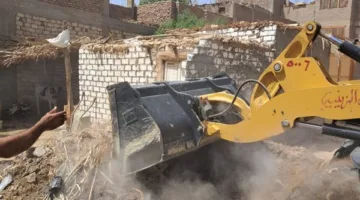 صور: حملة شاملة لاستعادة وإزالة أراضي ملك الدولة شمال الأقصر