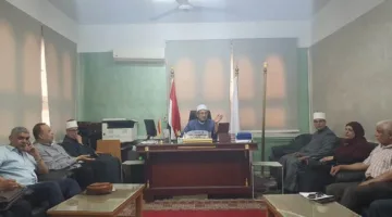 صور: رئيس منطقة الغربية يتباحث حول التحضيرات لامتحانات الثانوية الأزهرية