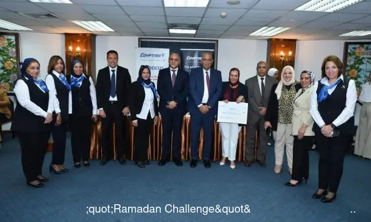 صور.. مصر للطيران تحتفل بتوزيع جوائز "Ramadan Challenge"