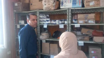 صور: وكيل وزارة الصحة بالبحيرة يقوم بجولة في مركز معالجة السكري والعيادة الجلدية