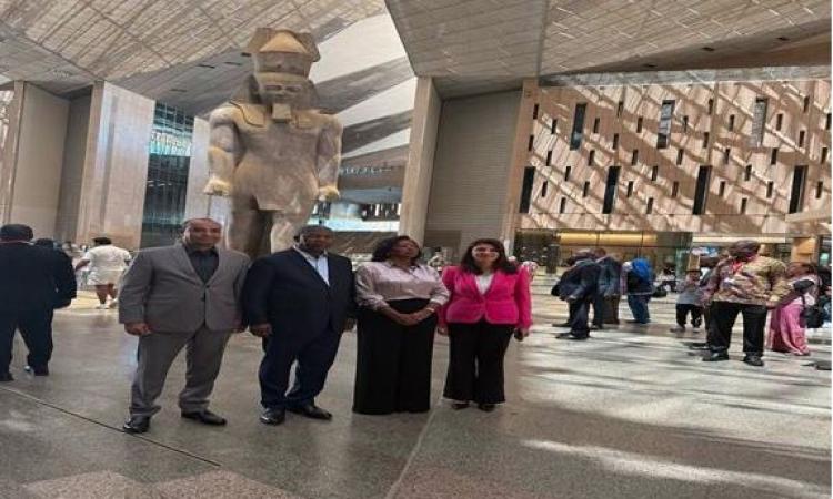 صور..المتحف المصري الكبير يستقبل رئيس جمهورية أنجولا