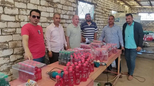ضبط 1200 لتر حليب فاسد ومصنع لتقليد مشروبات غازية شهيرة في بني سويف