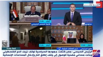 طارق البرديسي: حديث الرئيس السيسي كان محور الجلسة الافتتاحية لقمة بغداد.