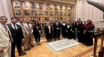 طلاب جامعة بنها يزورون مجلس النواب المصري