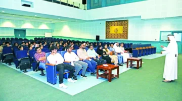 طلاب جامعة بوني يقومون بزيارة مركز عبدالله بن زيد.