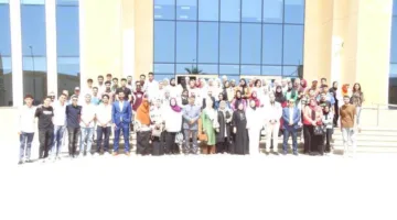 طلاب من كلية الفضاء والملاحة في بني سويف يشاركون في ورشة تعريفية بمعهد الاتصالات