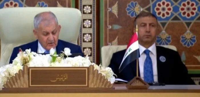 عاجل| الرئيس العراقي يؤكد رفضه القاطع لأي جهود لتهجير الفلسطينيين تحت أي ظرف أو مسمى. عاجل| الرئيس العراقي يؤكد رفضه القاطع لأي جهود لتهجير الفلسطينيين تحت أي ظرف أو مسمى.