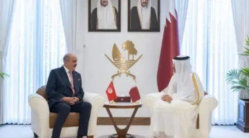 رئيس وزراء قطر يناقش مع وزير خارجية تونس الأوضاع في غزة