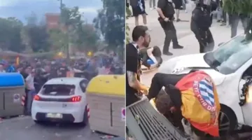 فيديو – 12 جريحاً في حادث تعرض للدهس قبل مباراة برشلونة ضد إسبانيول
