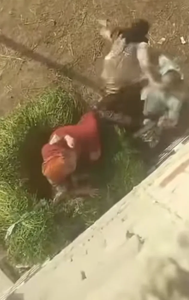 فيديو منتشر لرجل يعتدي على سيدة بعصا في الدقهلية