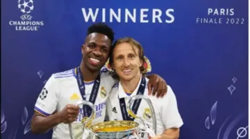 فينيسيوس يودّع مودريتش: الكرة التي منحتنا إياها كانت تعبيرًا عن الفن… سأشتاق إليك كثيرًا