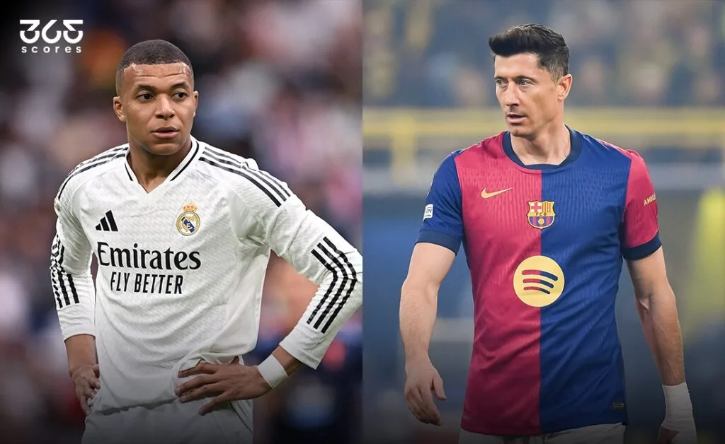قائمة ريال مدريد ضد برشلونة في الكلاسيكو