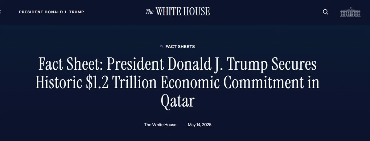 قطر تدعم الاقتصاد الأمريكي باستثمار 1.2 تريليون دولار.. صفقة تاريخية لشركتي “بوينج” و”جنرال إلكتريك”