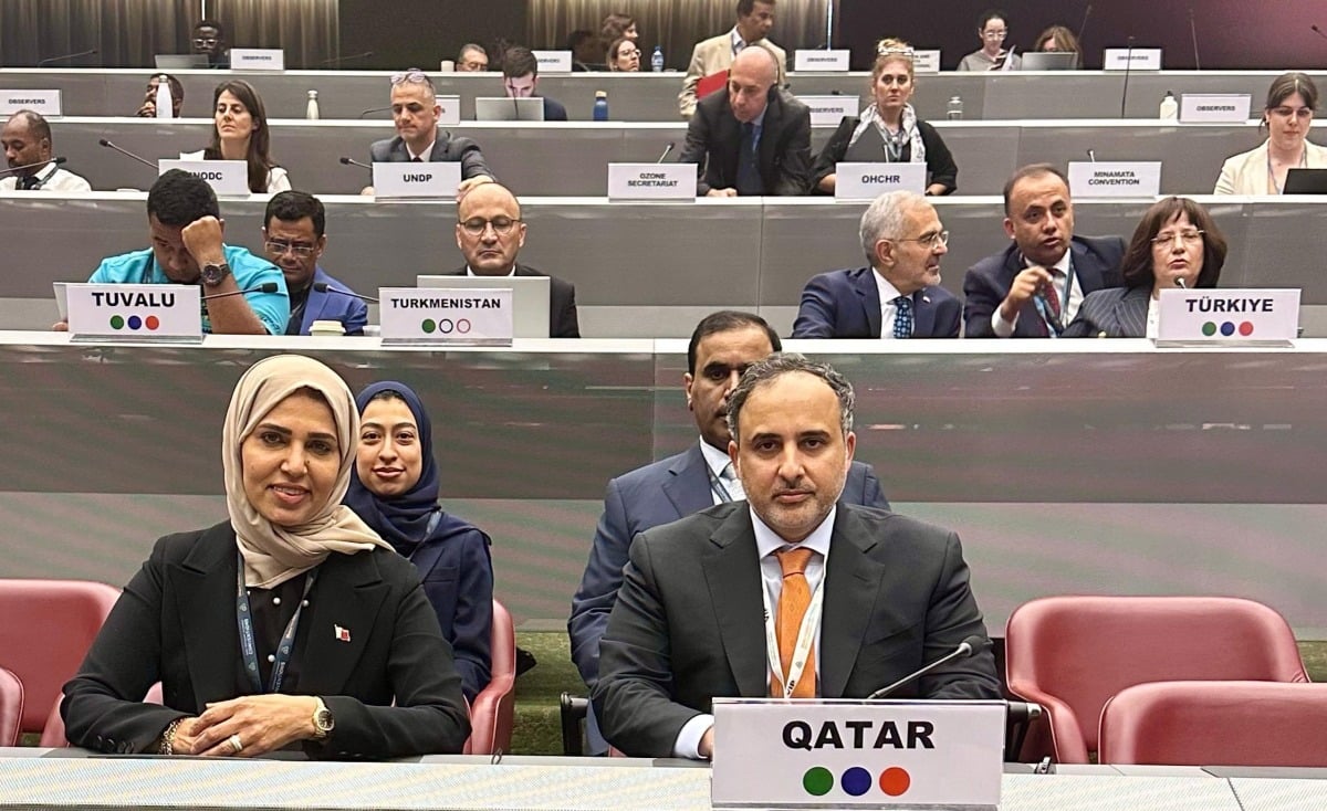 قطر تشارك في اجتماعات مؤتمر أطراف اتفاقيات بازل وروتردام وستوكهولم