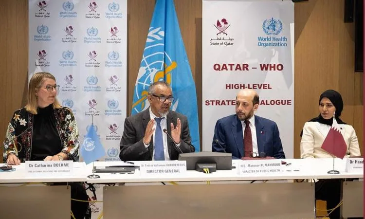 قطر ومنظمة الصحة العالمية ينجزان الحوار الاستراتيجي الثاني