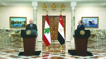 قمة لبنانية ومصرية تبحث مستجدات الوضع في المنطقة