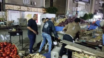 كر وفر استمرار حملات إزالة الإشغالات فى بورفؤاد وفرض الإنضباط