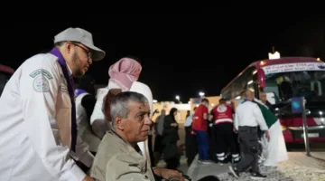 كشافة تبوك في مقدمة مستقبل ضيوف الرحمن بحالة عمار