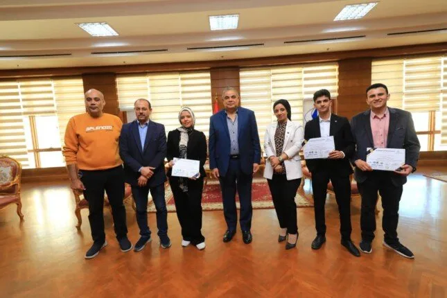 كلية الذكاء الاصطناعي في كفر الشيخ تحقق المركز الأول عالميًا في مسابقة الابتكارات البيئية الذكية كلية الذكاء الاصطناعي في كفر الشيخ تحقق المركز الأول عالميًا في مسابقة الابتكارات البيئية الذكية