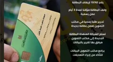 كيفية استعادة بطاقة التموين في حال فقدانها أو سرقتها | إنفوجراف