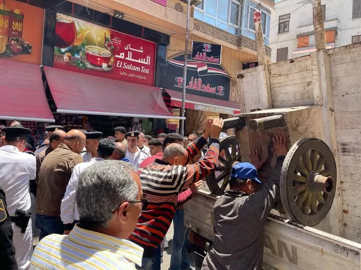 لتحقيق السيولة المرورية .. حملات مكثفة لإزالة الإشغالات في بورسعيد
