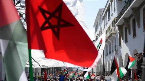 لجمعة 77.. الآلاف من المغاربة يتظاهرون دعماً لغزة لجمعة 77.. الآلاف من المغاربة يتظاهرون دعماً لغزة
