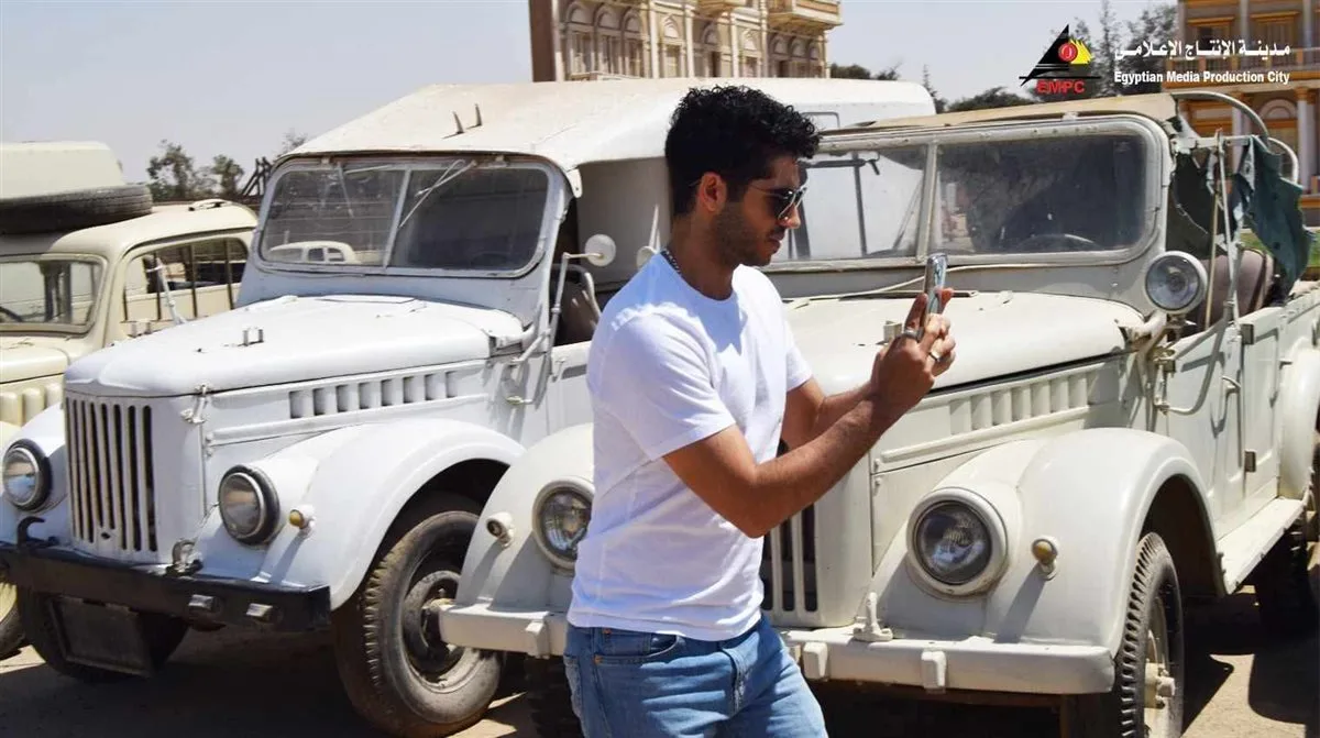 لقطات من زيارة مينا مسعود لمدينة الإنتاج الإعلامي |صور