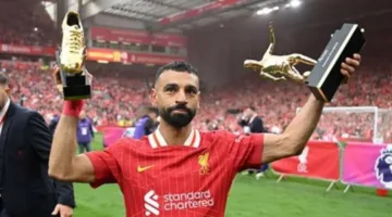 للمرة الرابعة، صلاح يحصل على جائزة الحذاء الذهبي كأفضل هداف في الدوري الإنجليزي.