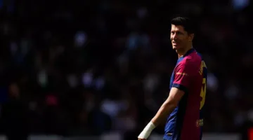 ليفاندوفسكي يستهدف المئوية الأولى مع برشلونة